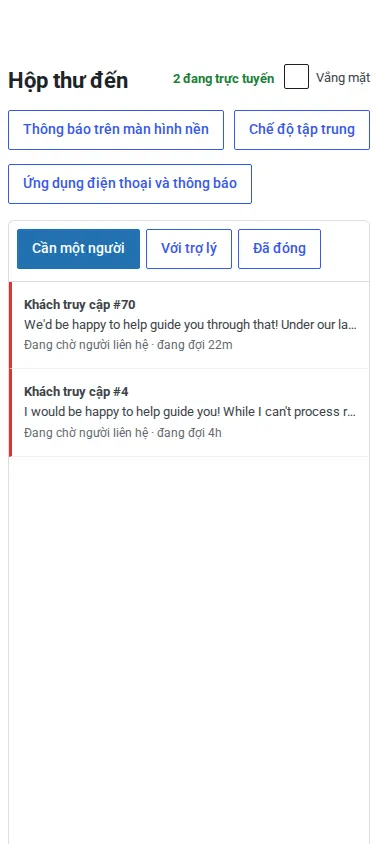 Hộp thư đến được cài đặt dưới dạng ứng dụng trên điện thoại